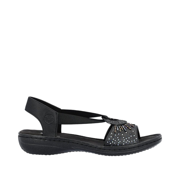 SANDAL W/BACKSTRAP 60880-00 60880-90 WOMEN'S SANDALS Rieker - Remonte 