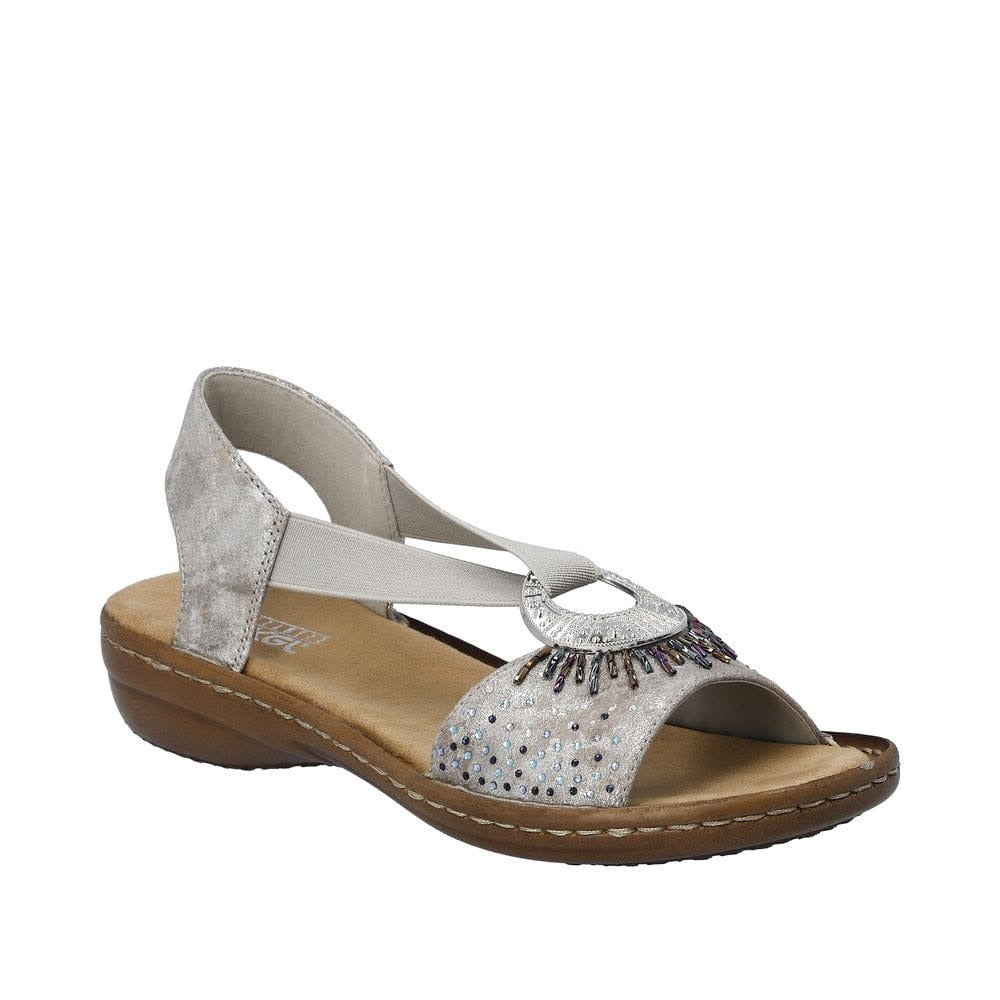 RIEKER 60880 | EASY ON ELASTIC SUMMER SANDAL | DANFORM SHOES
