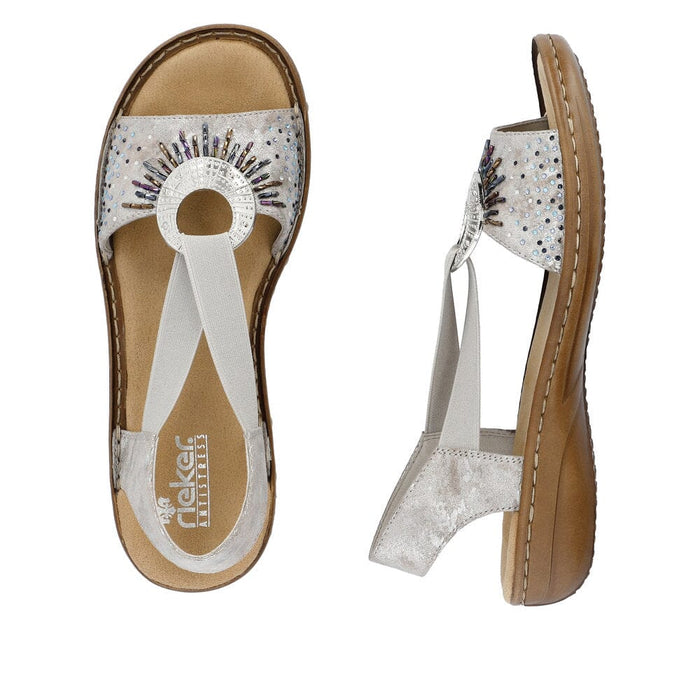 SANDAL W/BACKSTRAP 60880-00 60880-90 WOMEN'S SANDALS Rieker - Remonte 