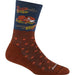 DARN TOUGH WILD LIFE CREW LIGHTWEIGHT LIFESTYLE SOCK WOMEN'S Apparel Darn Tough FOX FOLIAGE S 