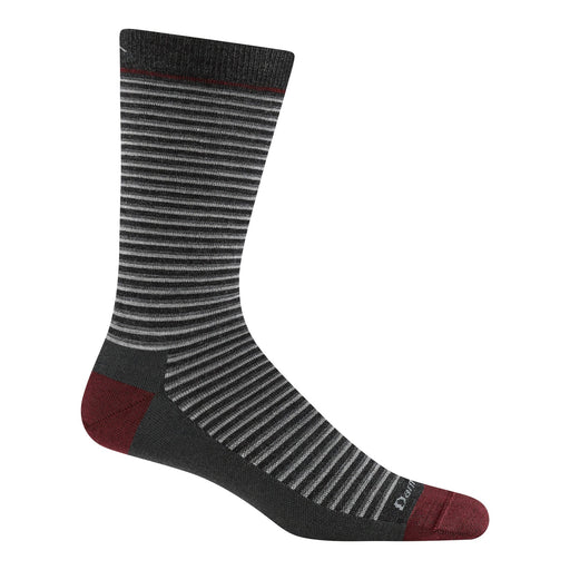 DARN TOUGH MICROSTRIPE LIGHTWEIGHT CREW SOCKS MEN'S - MISSING FEATURES Apparel Darn Tough CHARCOAL M 