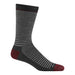 DARN TOUGH MICROSTRIPE LIGHTWEIGHT CREW SOCKS MEN'S - MISSING FEATURES Apparel Darn Tough CHARCOAL M 