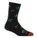 DARN TOUGH WILDFLOWER LIGHTWEIGHT CREW SOCK WOMEN'S - MISSING FEATURES Apparel Darn Tough BLACK S 