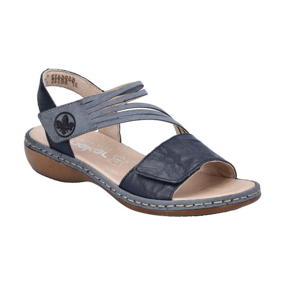 RIEKER 65964-12 | LOW HEEL LEATHER SUMMER SANDAL | DANFORM SHOES