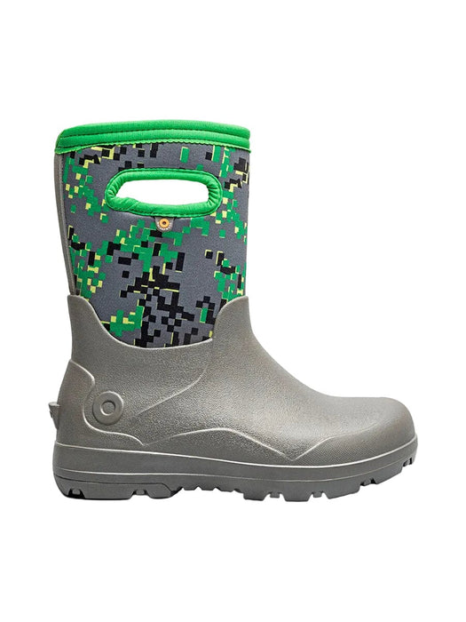 BOGS YORK SEAMLESS KIDS' Boots Bogs GRAY MULTI 11 