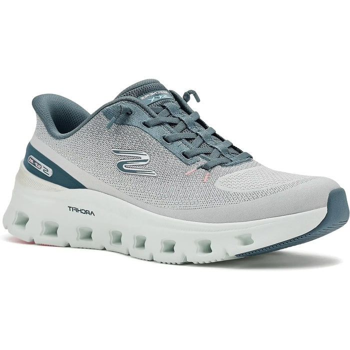 SKECHERS ARCH FIT GLIDE-STEP PRO HANDS FREE SLIP-INS WOMEN'S Sneakers & Athletic Shoes SKECHERS LIGHT GRY/MULTI 5 M
