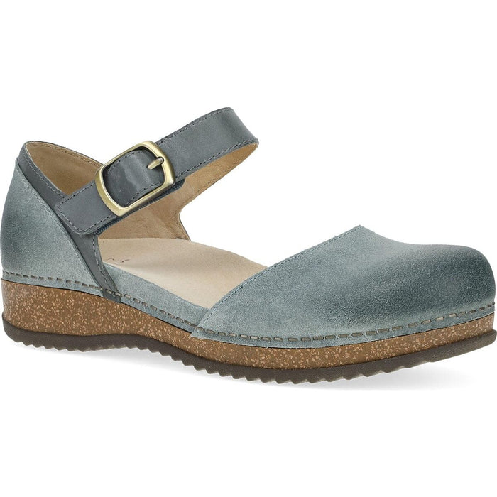 DANSKO MAE WOMEN'S CASUAL Dansko DENIM BURNISHED SUEDE 36 