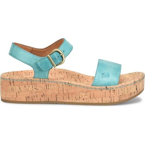 BORN SARI CUSHIONED CORK FOOTBED WEDGE SANDAL DANFORM SHOES