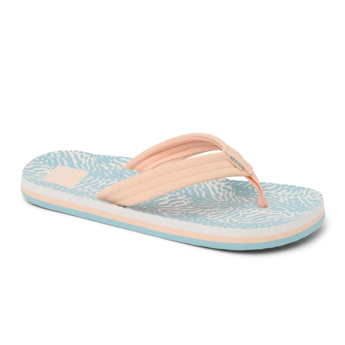 REEF AHI KIDS' Sandals Reef PEACH/BLUE ANIMAL 13 