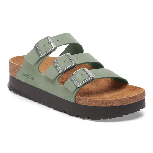 FLORIDA III PLATFORM WOMEN'S SANDALS Birkenstock PURE SAGE 36 N