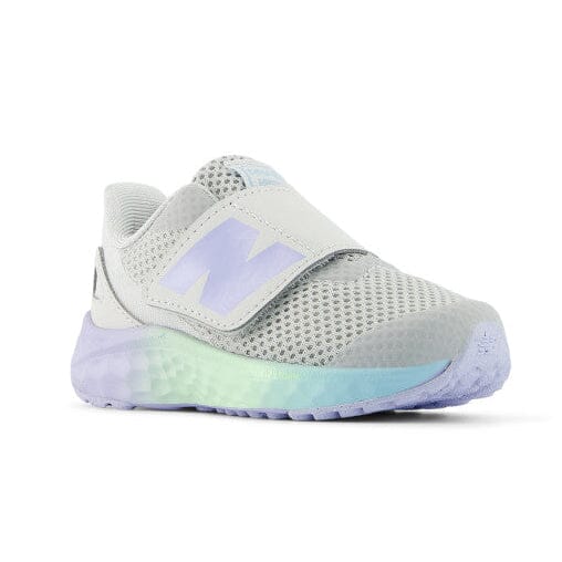 NEW BALANCE FRESH FOAM ARISHI V4 BUNGEE LACE KIDS' Sneakers & Athletic Shoes New Balance GREY MATTER/DAYBREAK 4 M