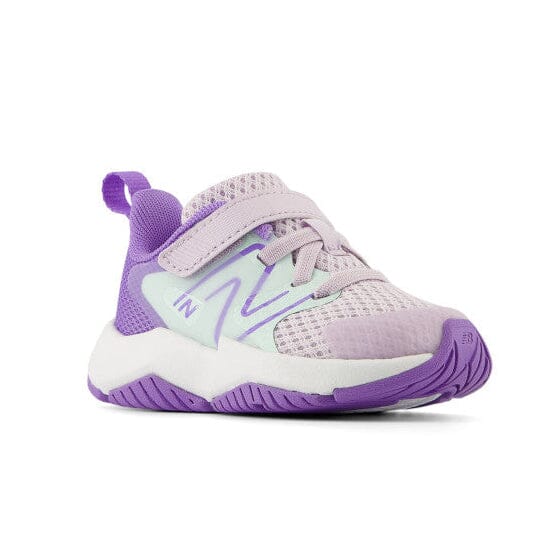 NEW BALANCE RAVE RUN v2 BUNGEE LACE W/ TOP STRAP KIDS' Sneakers & Athletic Shoes New Balance TARO/COSMIC JADE 4 M