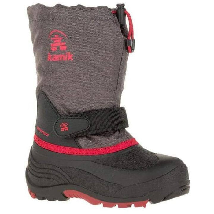 KAMIK WATERBUG 5 KIDS' Boots Kamik CHARCOAL/RED 8 