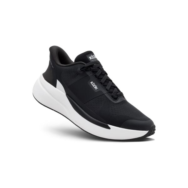 KIZIK FREEDOM RUN MEN'S MEDIUM AND WIDE Sneakers & Athletic Shoes Kizik BLK/WHT 7 M