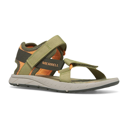 MERRELL KAHUNA WEB SANDAL 2.0 BIG KIDS' Sandals Merrell OLIVE/ORANGE 11 