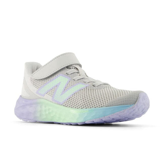 NEW BALANCE FRESH FOAM ARISHI v4 BUNGEE LACE LITTLE KIDS' MEDIUM AND WIDE Sneakers & Athletic Shoes New Balance GREY MATTER/DAYBREAK 11 M