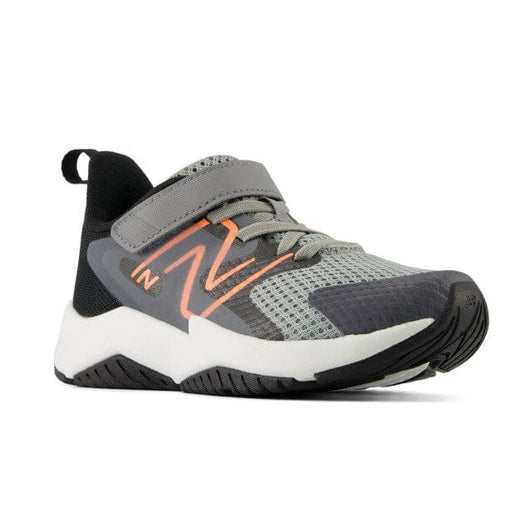 NEW BALANCE RAV v2 HOOK & LOOP KIDS' Sneakers & Athletic Shoes New Balance SLATE GREY/BLACK/TANGERINE 11 M