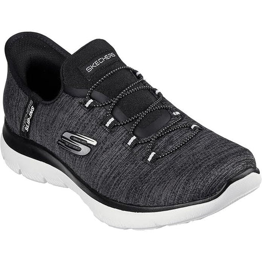 SKECHERS SLIP-INS: SUMMIT - EVERYDAY SET WOMEN'S MEDIUM AND WIDE Sneakers & Athletic Shoes SKECHERS BLK/WHT 5 M
