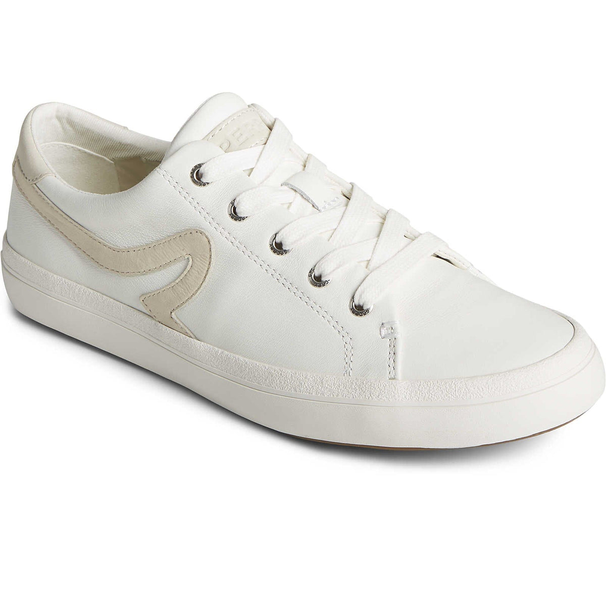 New Sperry Mens Winslow LACE to Toe Sneaker White Leather sz 5 Cove Lace to Toe Sneaker White | Sperry main image 3
