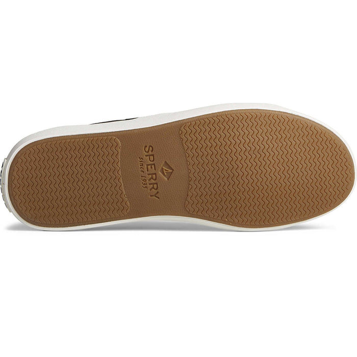 Sneaker Donna Sperry Sandy Lace To Toe - Pelle Nera - Tomaia In Pelle Liscia - Tecnologia Antiscivolo - Taglia 44 EU