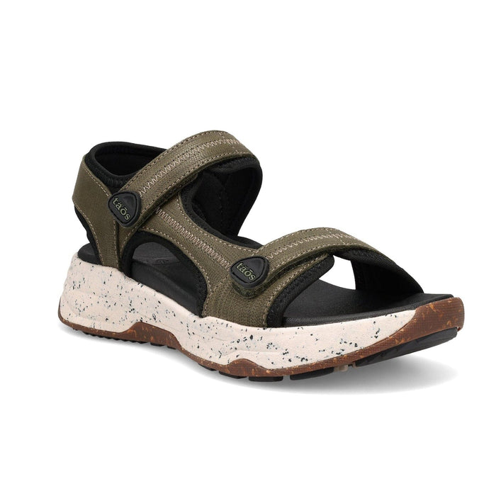 TAOS SUPER SIDE WOMEN'S Sandals Taos OLIVE EMBOSSED 6 