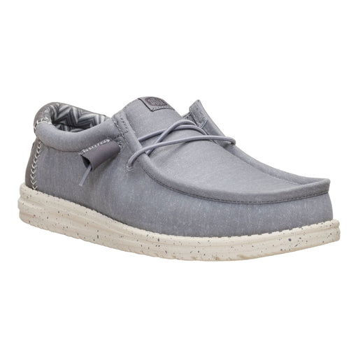 HEY DUDE WALLY STRETCH CANVAS MEN'S Sneakers & Athletic Shoes Hey Dude FLANNEL GRY/MULTI 7 