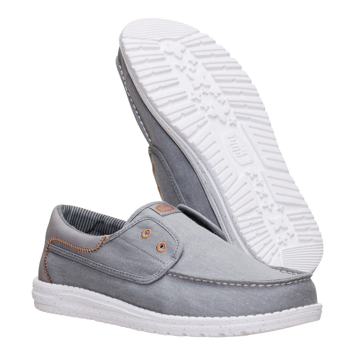 HEY DUDE WALLY CRU STRETCH CANVAS MEN'S Sneakers & Athletic Shoes Hey Dude 