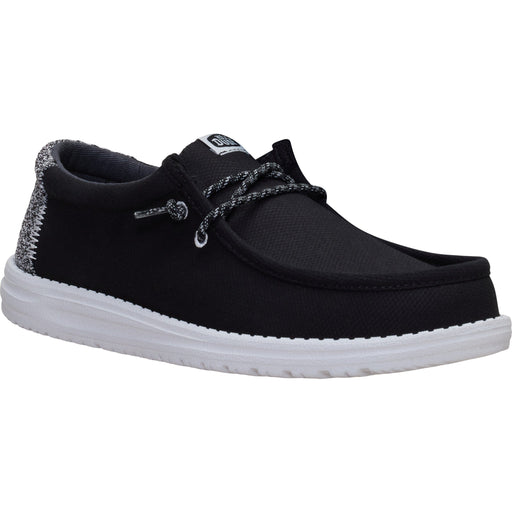 WALLY HEATHERED KNT MEN'S CASUAL Hey Dude BLK/MULTI 8 M