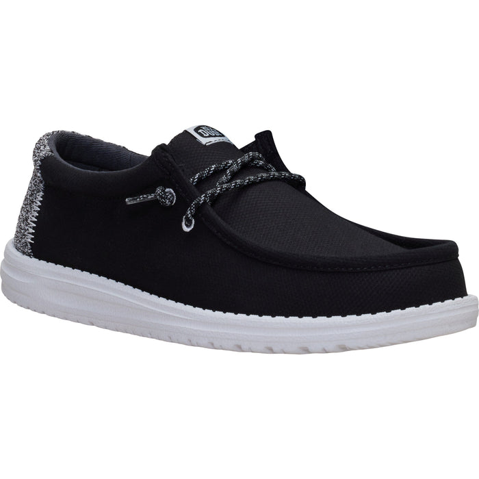 WALLY HEATHERED KNT MEN'S CASUAL Hey Dude BLK/MULTI 8 M