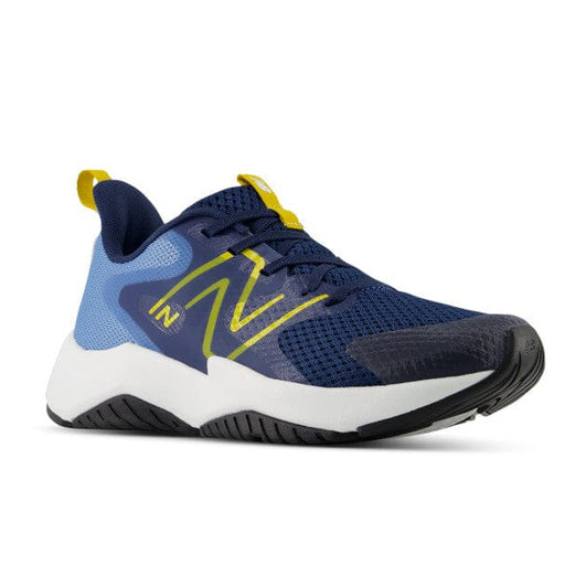 KIDS RAVE GS CHILDREN'S ATHLETICS New Balance ANALOG BLUE / NB NAVY / MARS YELLOW 3.5 M