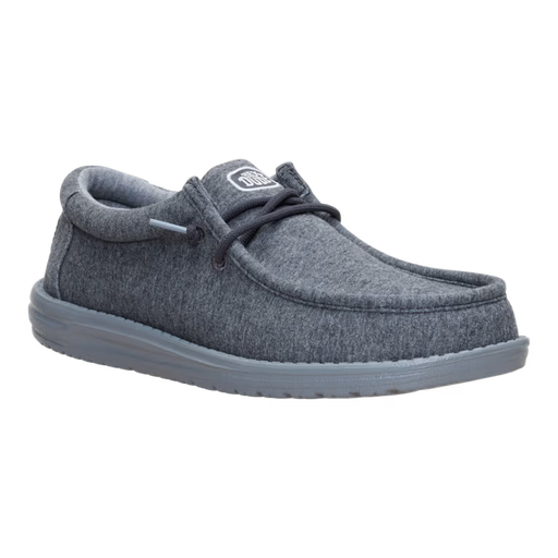 HEY DUDE WALLY STRETCH JERSEY MEN'S Sneakers & Athletic Shoes Hey Dude CHARCOAL 7 