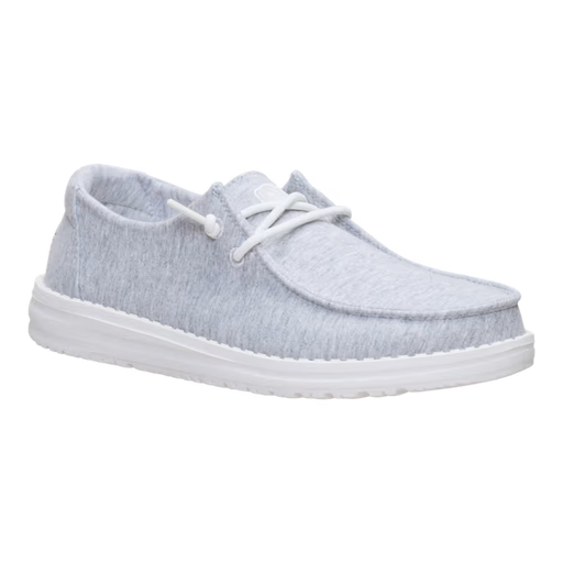 HEY DUDE WENDY STRETCH JERSEY WOMEN'S Sneakers & Athletic Shoes Hey Dude LIGHT GREY 7 