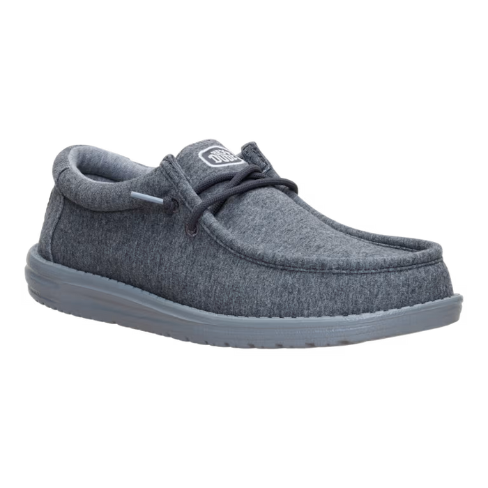 HEY DUDE WALLY STRETCH JERSEY MEN'S Sneakers & Athletic Shoes Hey Dude CHARCOAL 7 