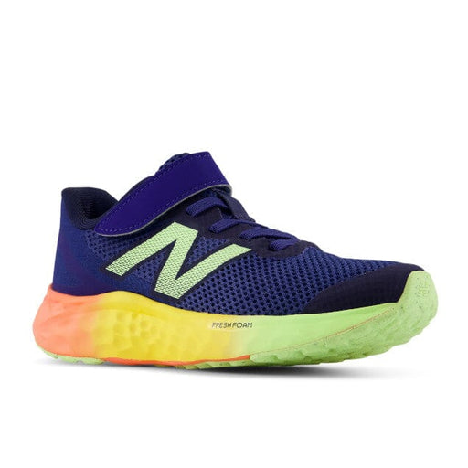 NEW BALANCE FRESH FOAM ARISHI v4 BUNGEE LACE LITTLE KIDS' MEDIUM AND WIDE Sneakers & Athletic Shoes New Balance BLUE OYSTER/AFTERGLOW 11 M