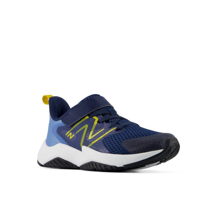 NEW BALANCE RAV v2 HOOK & LOOP KIDS' MEDIUM AND WIDE Sneakers & Athletic Shoes New Balance ANALOG BLUE / NB NAVY / MARS YELLOW 11 M