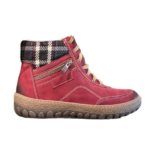 V ITALIA 1041 KIKI2 MID LEATHER BOOT Boots V Italia BORDO/PLAID 36 