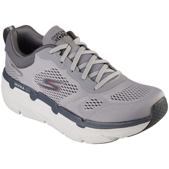 SKECHERS MAX CUSHIONING PREMIER - PERSPECTIVE MEN'S MEDIUM AND WIDE Sneakers & Athletic Shoes SKECHERS GREY/RED 7 M