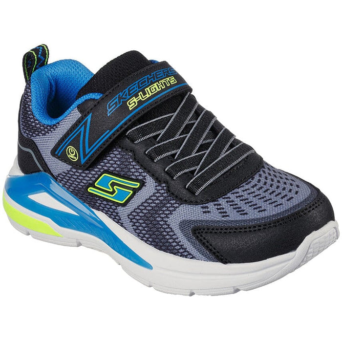 SKECHERS S LIGHTS TRI-NAMICS KID'S Sneakers & Athletic Shoes SKECHERS BLACK/YELLOW/BLUE 10.5 