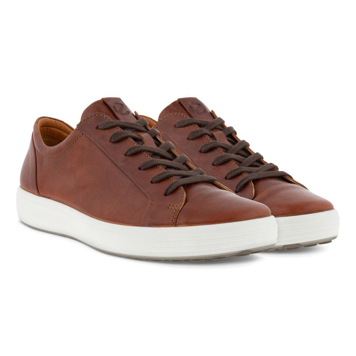 ECCO SOFT 7 CITY SNEAKER MEN'S, LEATHER LACE UP