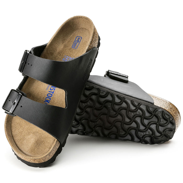 Birkenstock Arizona Soft Footbed Black Birko-Flor Regular Unisex - danformshoesvt