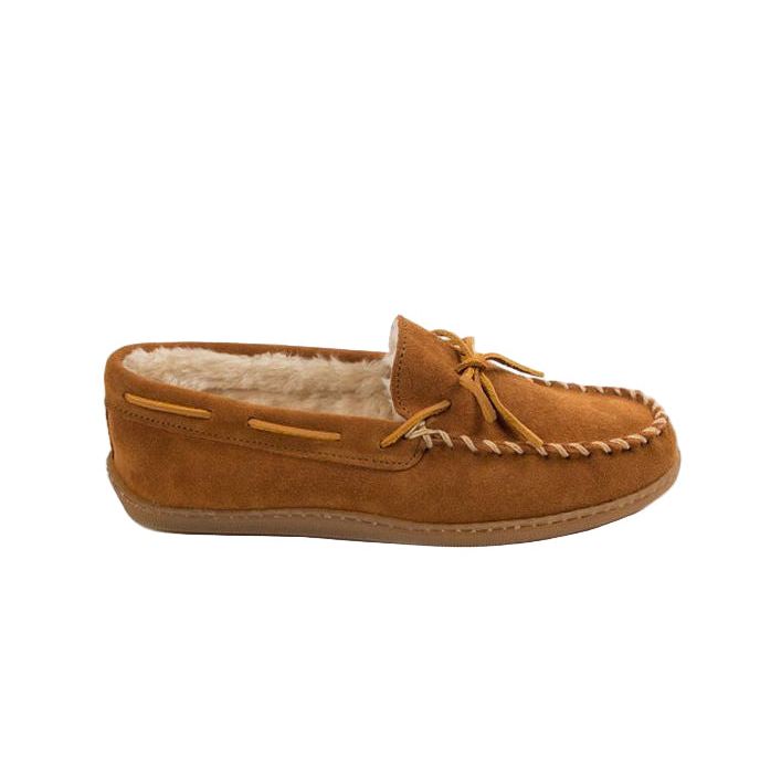 MINNETONKA PILE LINED HARDSOLE MEN'S MEDIUM AND WIDE Slippers Minnetonka 
