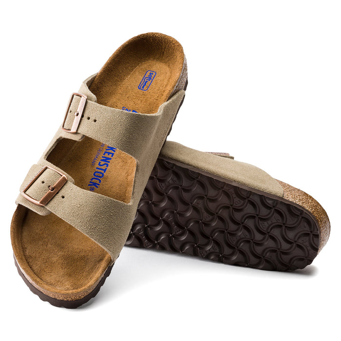 BIRKENSTOCK ARIZONA SOFT FOOTBED TAUPE SUEDE Sandals Birkenstock 