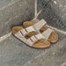 Birkenstock Arizona Soft Footbed Taupe Suede Leather Unisex - danformshoesvt
