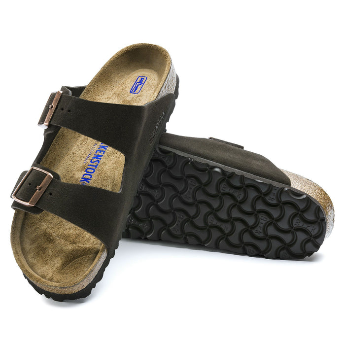 Birkenstock Arizona Soft Footbed Mocha Suede Leather Unisex - danformshoesvt