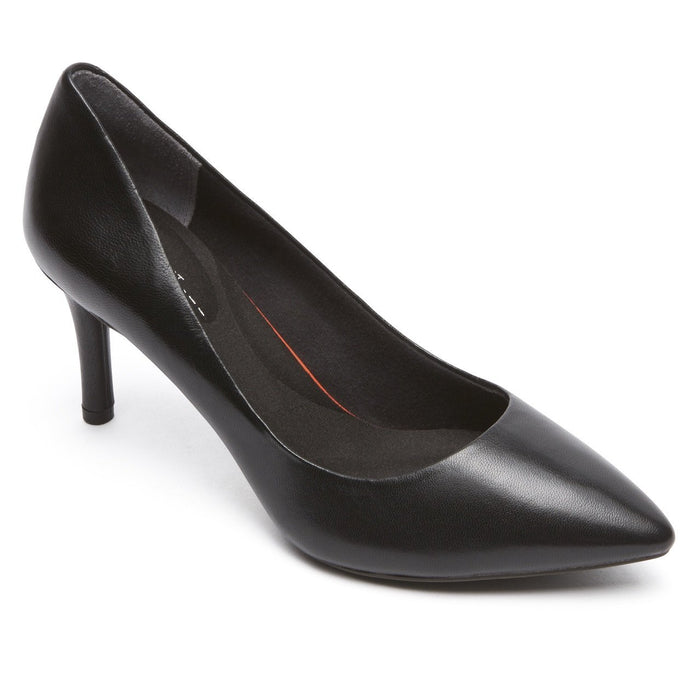 ROCKPORT TOTAL MOTION POINTED TOE PUMP BLACK MEDIUM AND WIDE - no features Heels Rockport 