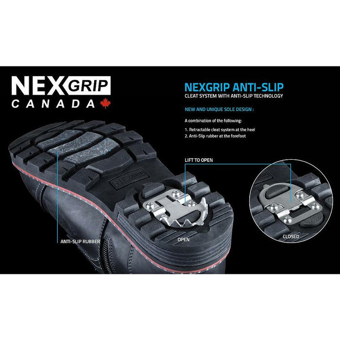 NEXGRIP ICE BADLAND W/ CLEAT MEN'S MEDIUM AND WIDE Boots Nexx 
