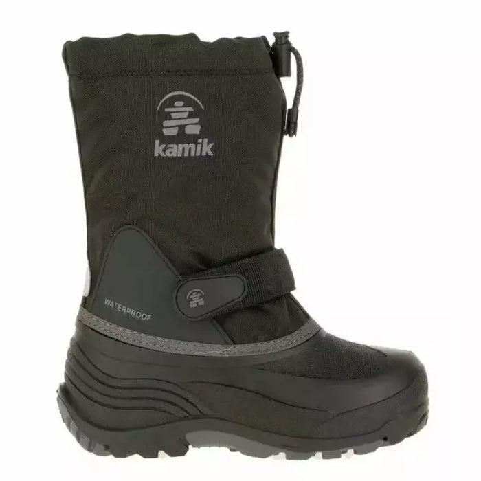 KAMIK WATERBUG 5 KIDS MEDIUM AND WIDE Boots Kamik BLK/CHARCOAL 8 MEDIUM