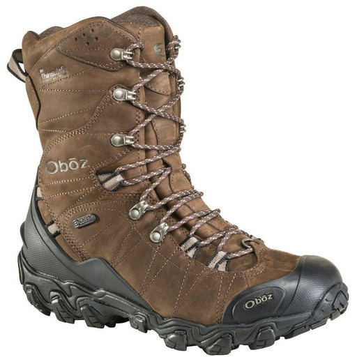 OBOZ BRIDGER 10" INSULATED WATERPROOF MEN'S BARK BROWN - photo is carbon black (just for visual)F20 Boots Oboz 