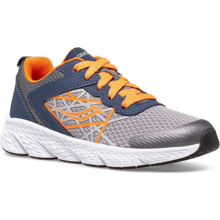 SAUCONY WIND KID'S Sneakers & Athletic Shoes Saucony Kids GRY/ORANGE/NVY 10.5 M