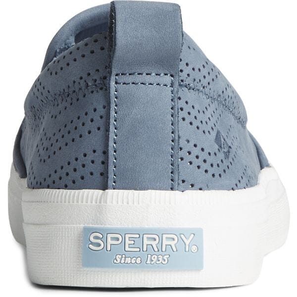 SPERRY CREST TWIN GORE PERFORATED LEATHER SLIP ON SNEAKER WOMEN'S Sneakers & Athletic Shoes Sperry Top-Sider 